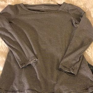 ⭐️Banana Republic navy and white stripe shirt.